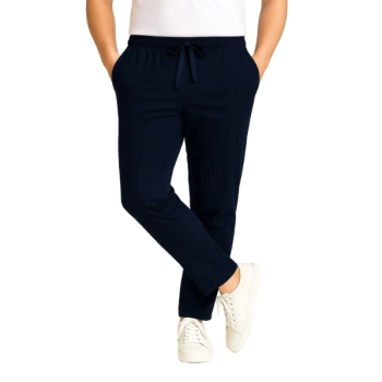 Spodnie z trokiem bawełna 100% granatowe roz. L